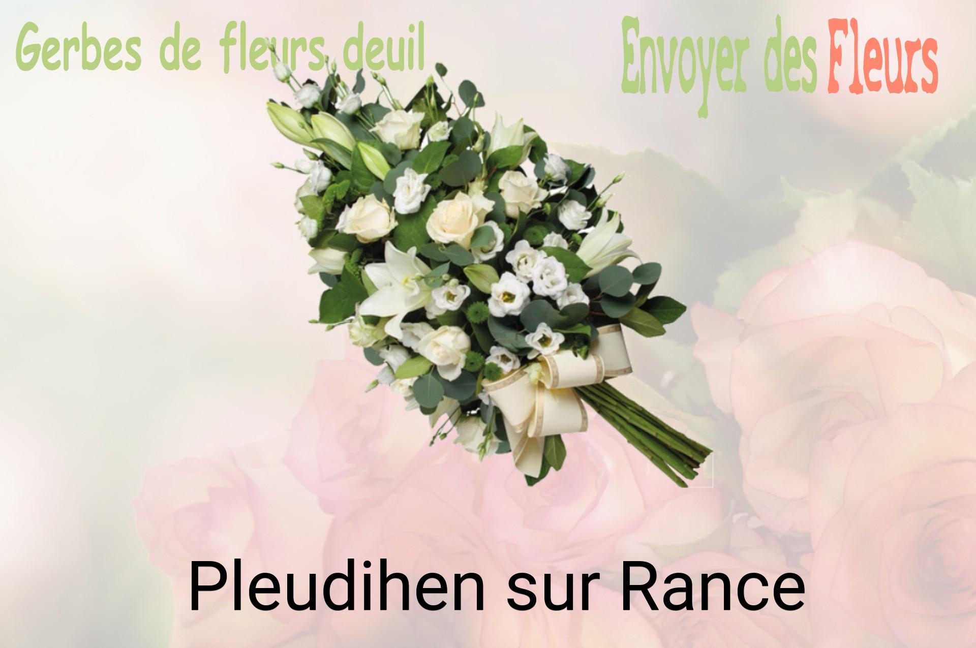 Gerbe de fleurs de deuil livrée à Pleudihen-sur-Rance